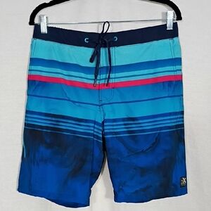NWT ZeroXposur Mens Navy Ibiza Plunge Swim Trunk Size Small Summer Upf 50